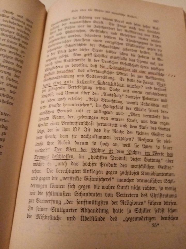 Schiller - sein Leben und seine Werke in 2 Bänden 1906/1909 in Erfde