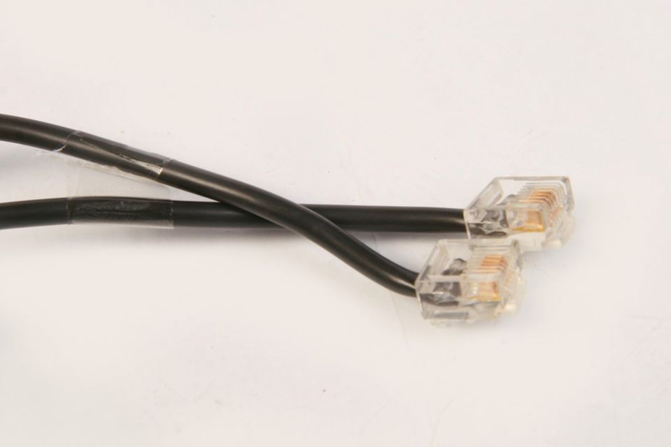 Telefonkabel schwarz TAE F Stecker RJ11 Stecker universal 3m in Neumarkt i.d.OPf.