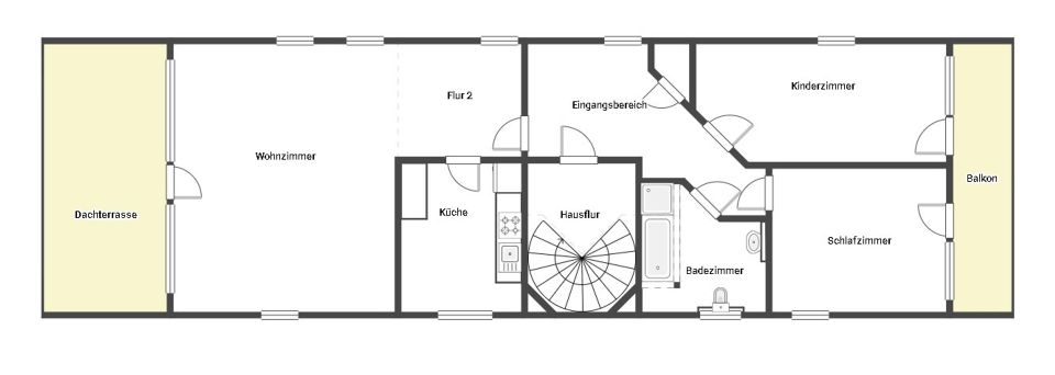 Sofort wohlfühlen: 3-Zi.-Dachgeschosswhg. mit Dachterrasse, Balkon und Garage in Lennep in Remscheid