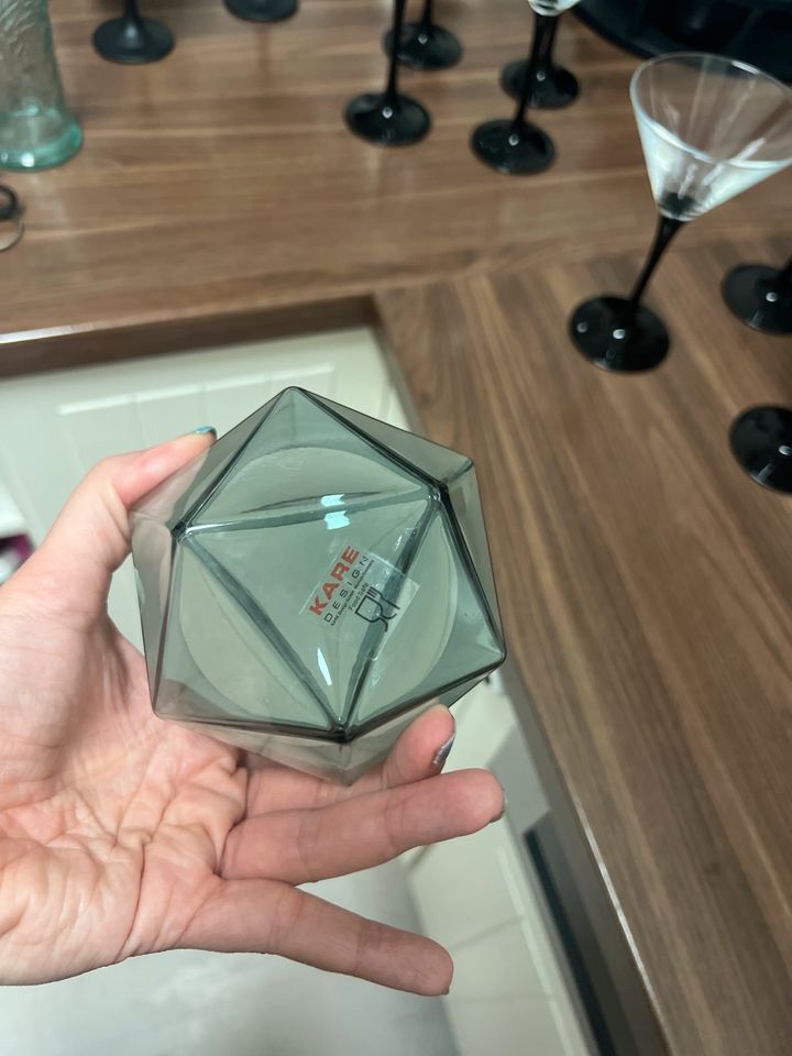 4x Kare Design Diamond Smoke Glas Gläser in Kerpen