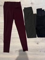 3 Leggins in schwarz, khaki, bordeaux rot Eimsbüttel - Hamburg Niendorf Vorschau