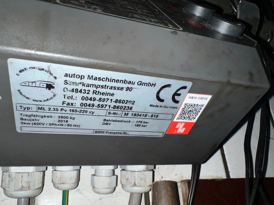 Autop ‚ Stenhoj  elektrisch Hydraulische 2 StempelML 2.35 PV 160- in Langen Emsland