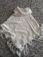Poncho beige Strick Größe M/L Bayern - Bergrheinfeld Vorschau