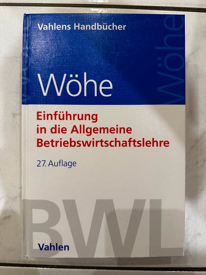 Wöhe - Einführung in die allgemeine BWL, 978-3-8006-6300-2 in Mainhausen