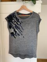 EDC Esprit Damen T-Shirt Gr S grau Pailletten Print Bayern - Burkardroth Vorschau