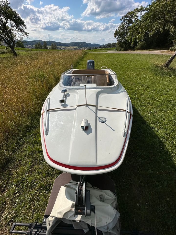 Motorboot 60 PS mit Bodenseezulassung + Trailer in Engstingen