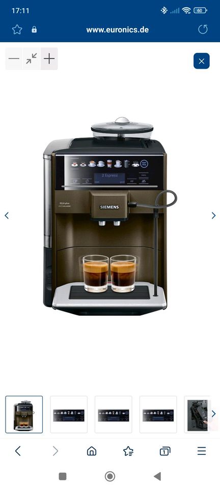 Kaffevollautomat Siemens eq 6 extraklasse in Dormagen