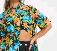 Topshop Hawaii Hemd Bluse Floral 38 40 Sachsen-Anhalt - Halle Vorschau