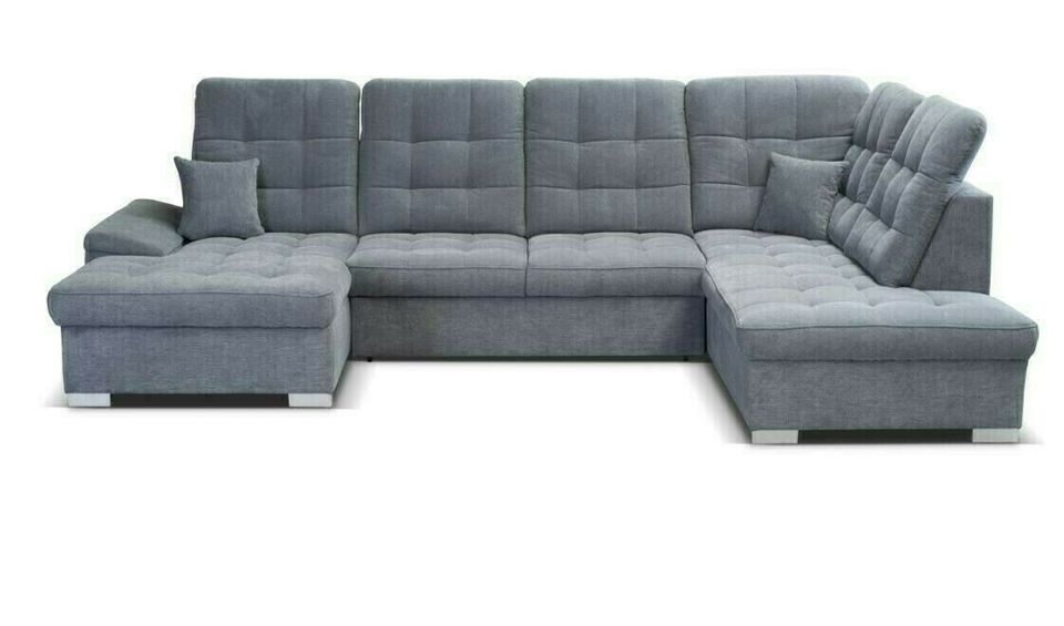 wohnlandschaft mit bettfunktion ✅ U-form ✅xxl sofa Anthrazit Neu in Hamburg