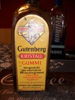 Alte Flasche mit Gutenberg Gummikleber Niedersachsen - Einbeck Vorschau