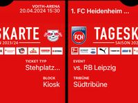 ‼️ 3 Tickets FC Heidenheim - RB Leipzig, Stehplatz, Block M KIOSK Düsseldorf - Pempelfort Vorschau