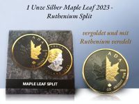 1 Unze Silber Maple Leaf 2023 Ruthenium Split Edition Niedersachsen - Wittingen Vorschau