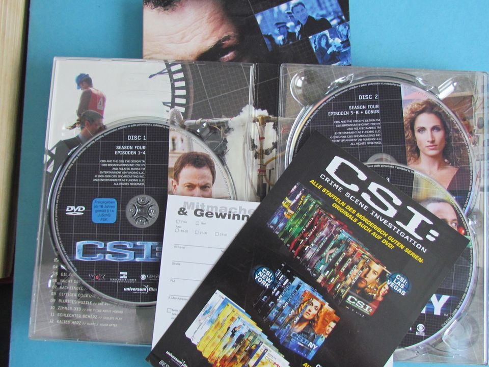 CSI:NY - 3x DVD - Season 4 - Episoden 1-12 in Alfter