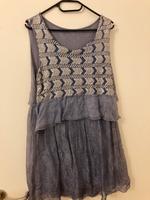 Kleid Baumwolle/Seide italienische Mode glitzer Blau Gr. M Baden-Württemberg - Mosbach Vorschau