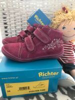 ❤️ RICHTER ❤️ ⭐️ Halbschuhe in pink Velour Größe 24 Glitzer ⭐️ Hessen - Bensheim Vorschau