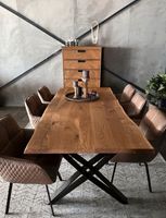 Esstisch Tisch Tischplatte aus Massivholz Eiche mit Baumkante Rheinland-Pfalz - Bendorf Vorschau