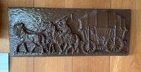 Keramikbild Wandkeramik Pferdegespann Kutscher Pferdewagen Relief Saarland - Friedrichsthal Vorschau