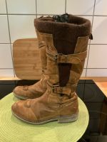 MOMINO braune Stiefel - Schnallen - Reißverschluss - Leder Italy Kiel - Hassee-Vieburg Vorschau