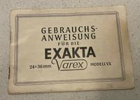 Exakta Varex Modell VX Bedienungsanleitung Leipzig - Engelsdorf Vorschau