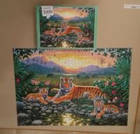 2 Puzzle Tiger 1000 1500 Teile Puzzel Indien Afrika Brandenburg - Brandenburg an der Havel Vorschau