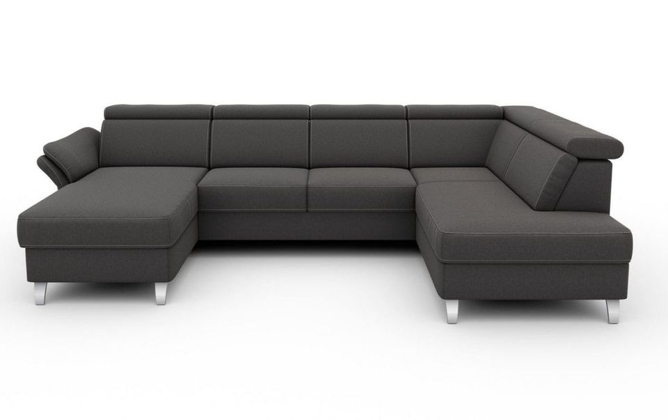 wohnlandschaft u-form xxl sofa u form NEU 317 cm anthrazit in Hamburg