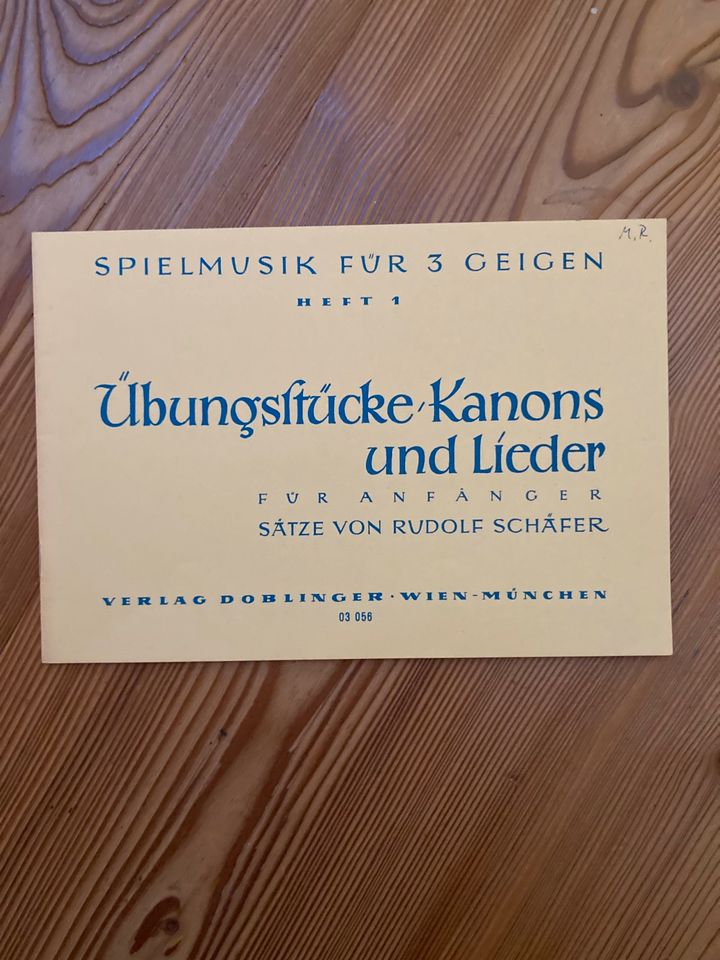 Musiknoten - Spielmusik für 3 Geigen (Heft 1-3) in Hofheim (Gem Spatzenhausen)