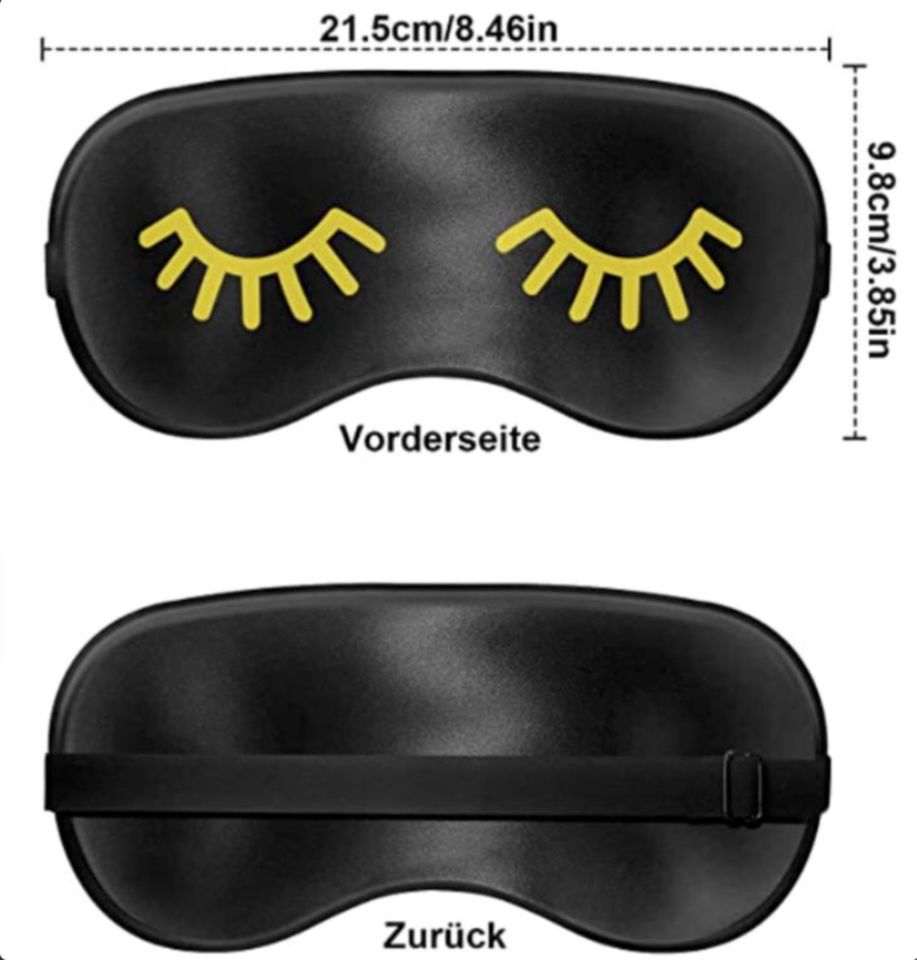 Schlafmaske aus 100% natürlicher Seide mit Ohrstöpseln in Berlin
