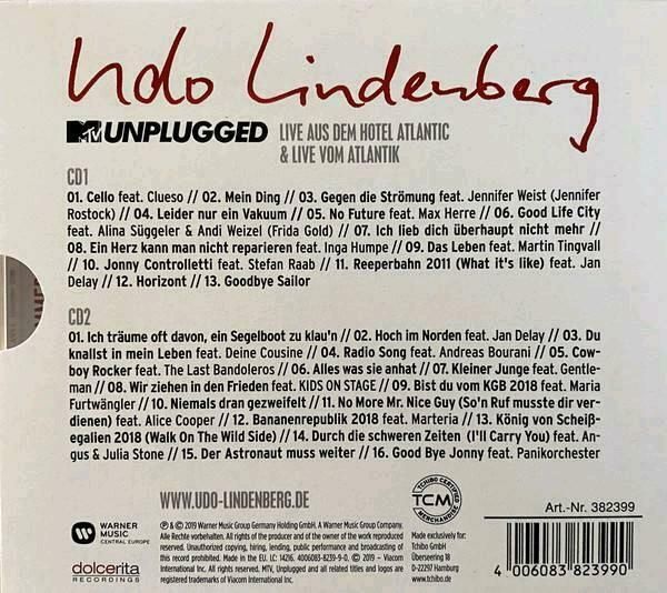 UDO LINDENBERG TCHIBO Best of MTV Unplugged 1+2 Live Atlantik NEU in Berlin