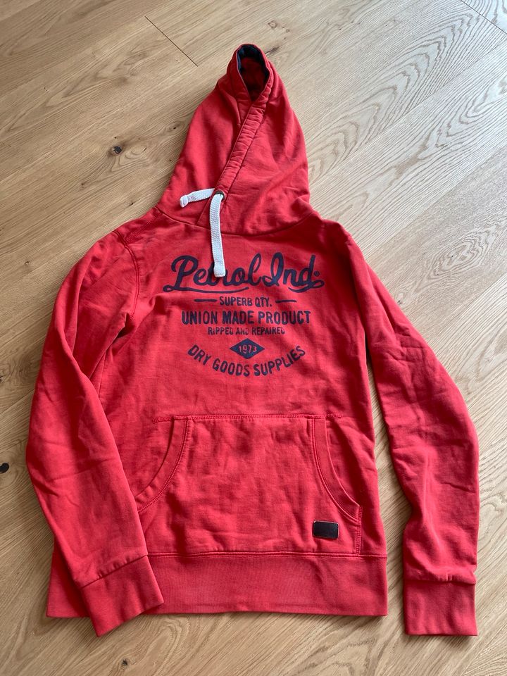 Pullover Hoodie Petrol Ind. M rot in Kaarst