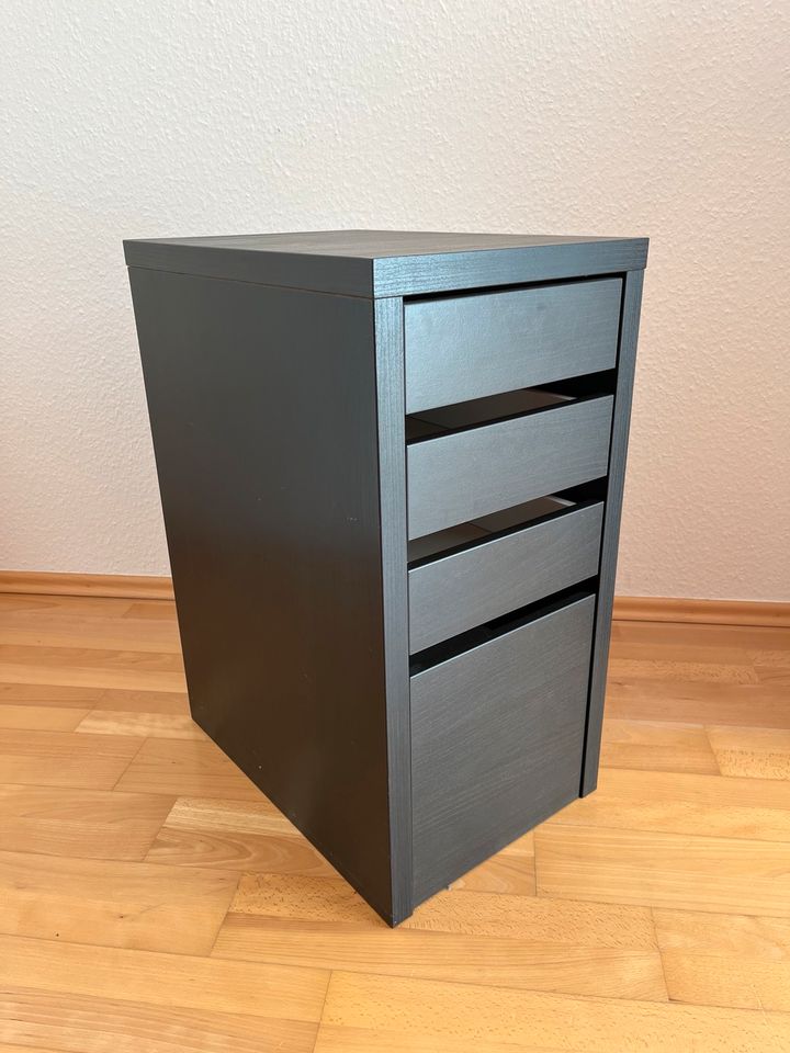 IKEA Schubladenschrank mit 4 Schubladen schwarz in Karlsruhe