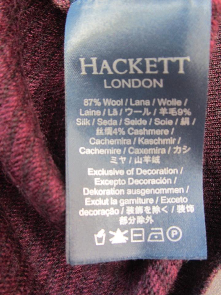 Hackett Jacquard Herren Wolle-Seide-Kaschmir XXL Pullover in Gütersloh