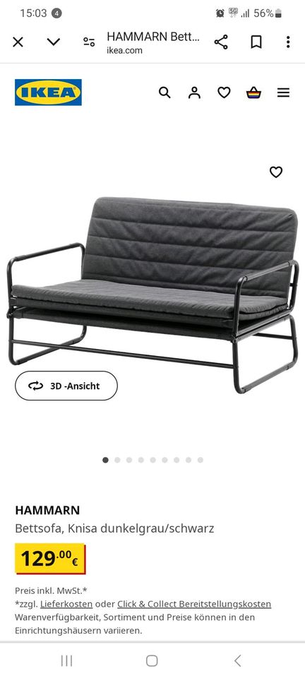 Couch Ikea 2 Sitzer in Stralsund