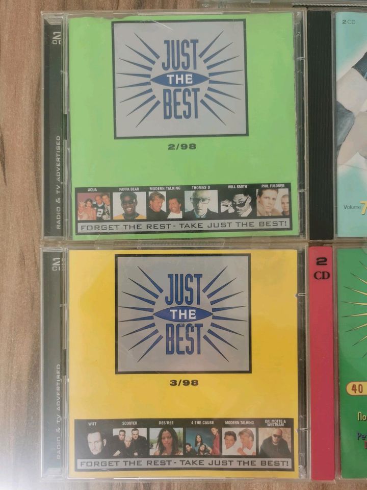 Alte CD Sammlung Just the Best Set von 1995 1996 1998 1999 in Gommern