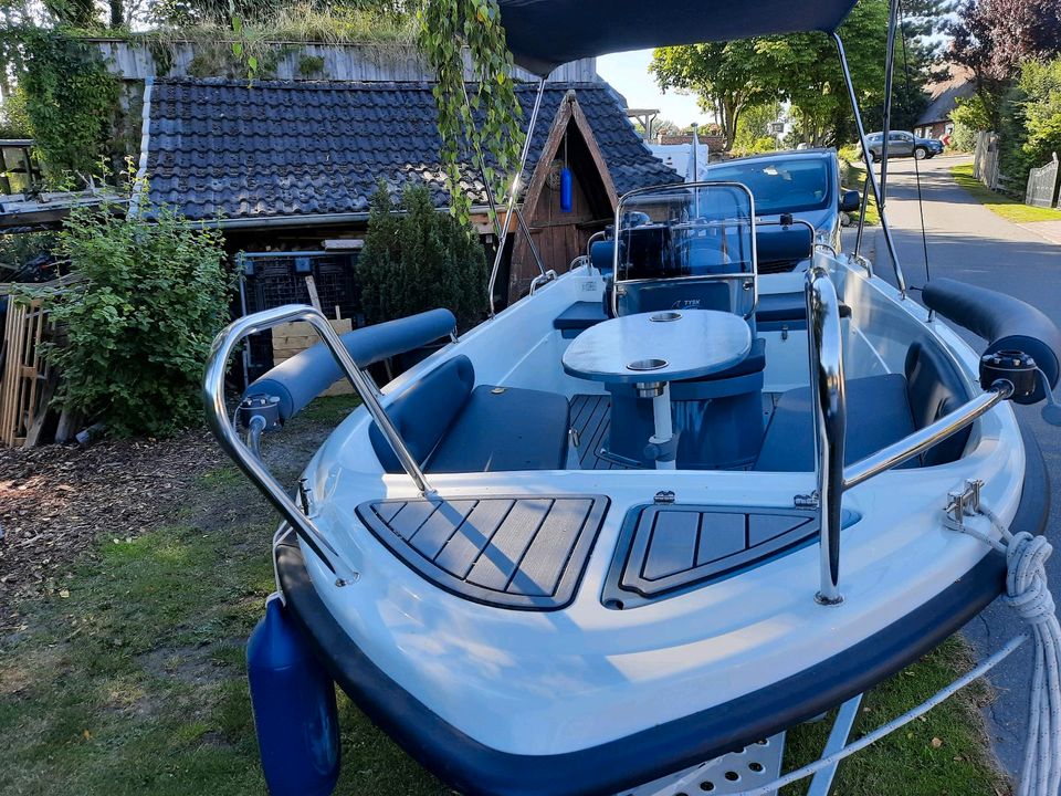 Motorboot Angelboot 4,5m Tysk C 450 open in Simonsberg