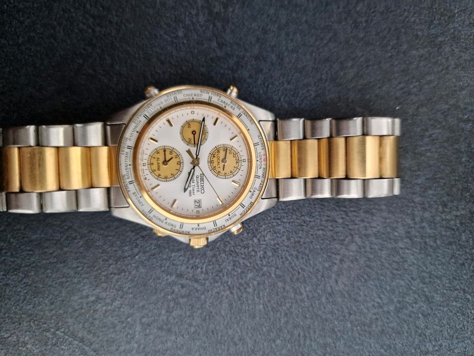 Seiko World Timer 5t52-6a50 Armbanduhr in Duisburg