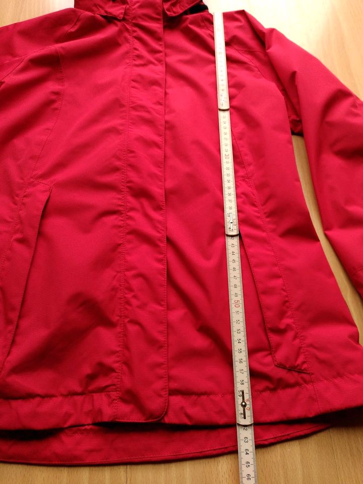 MAIER SPORTS Wasserdichte Damen Jacke mit Kapuze Gr. 36 Rot in Stutensee