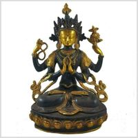 Avalokiteshvara Tara Buddha 32cm 3,4kg Messing Nepal Chenrezig Hamburg-Mitte - Hamburg Hamm Vorschau