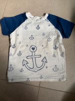 T-Shirt 104 Anker Handmade genäht maritim Meer blau weiß Nordrhein-Westfalen - Hagen Vorschau