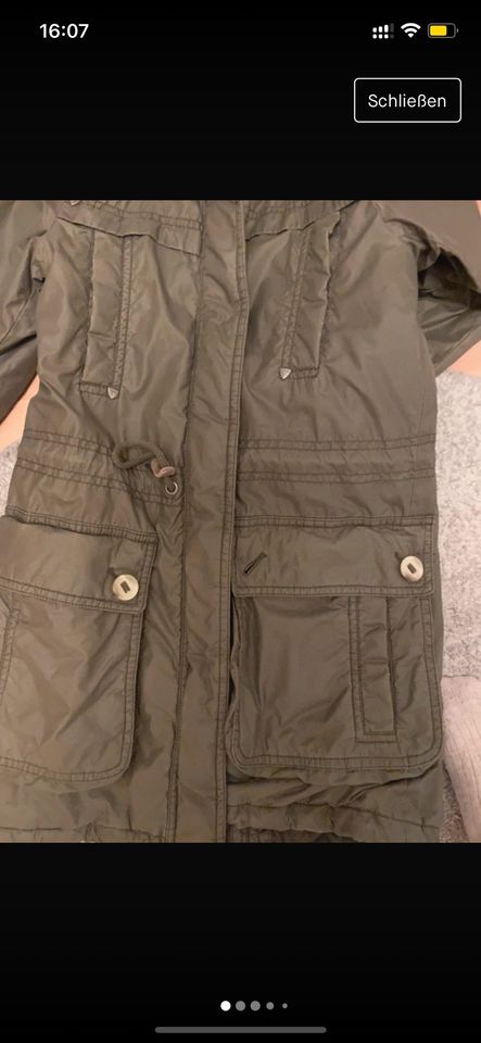 Esprit Parka Jacke Khaki Oliv 34 XS S in Frankfurt am Main