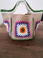 Gehäkelte Tasche, Granny Square Tasche, Häkeltasche, Tote Bag Nordrhein-Westfalen - Greven Vorschau