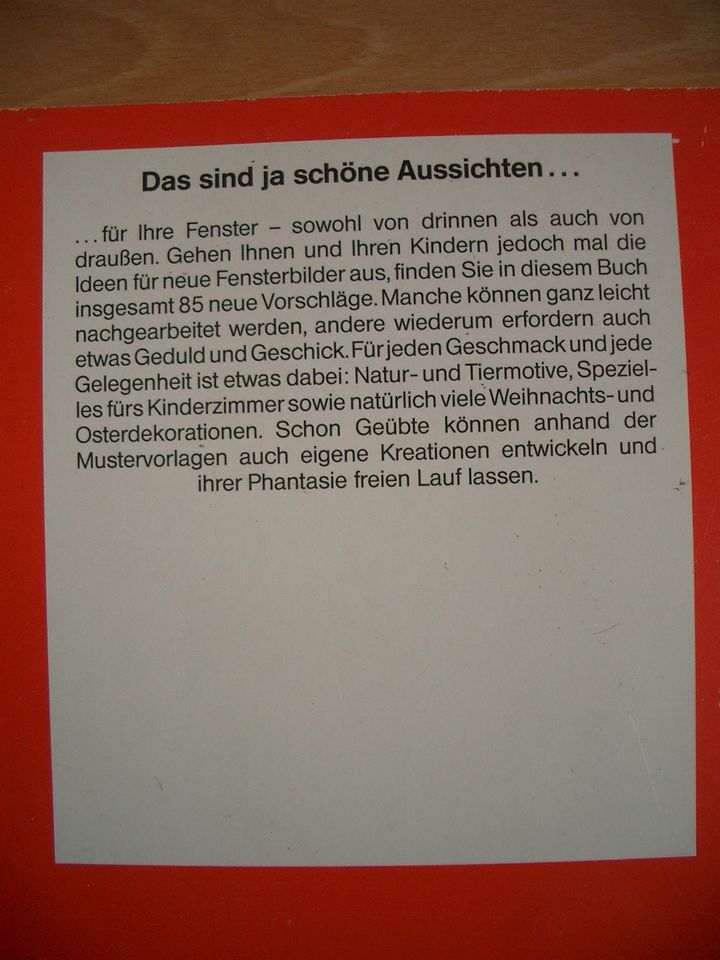 Die schönsten Fensterbilder 2 ( Bastelbuch ) in Rühen