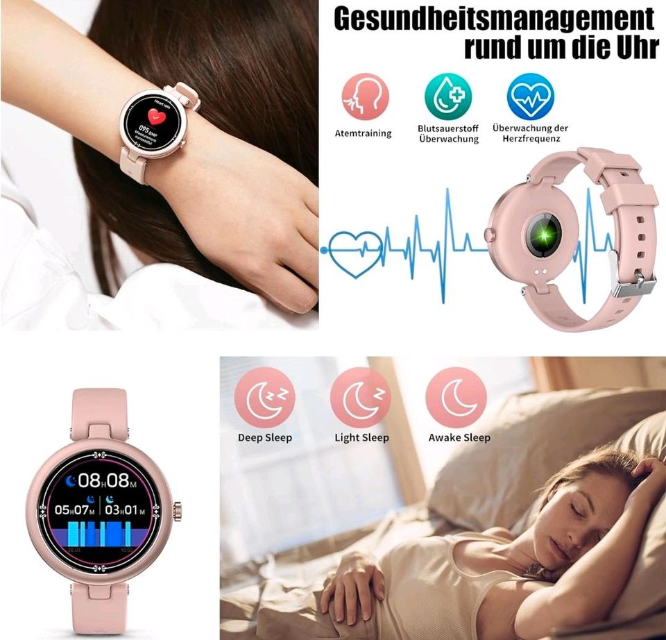 PASONOMI Smart Watch Damen, Fitness Tracker DIY 1.09" in Frankfurt am Main