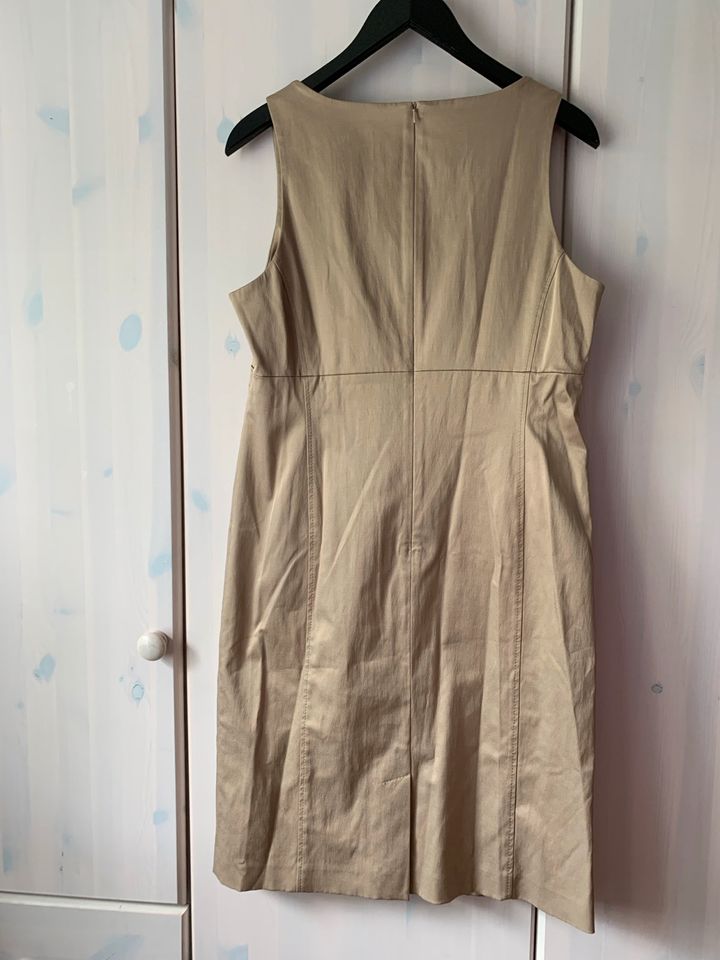 Comma Kleid 42 beige Etuikleid Uni Einfarbig Sommerkleid Formell in Essen