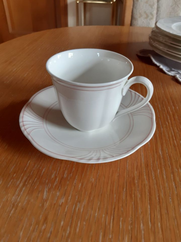 6 Kaffeetassen mit Untertassen Villeroy und Boch Palatino in Nortorf