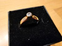 585'er Gold Ring mit 0,15 Ct Brilliant, Gr. 58, vom Goldschmied! Bayern - Feldkirchen-Westerham Vorschau