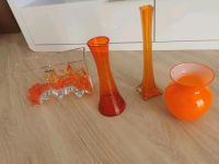 Vase Vasen Deko Zierglas Kaheku orange Sachsen-Anhalt - Halberstadt Vorschau