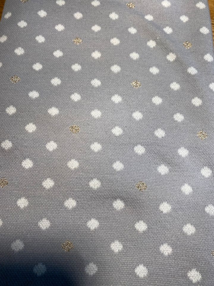 Traumbeere Jacquard Set Grau Äpfel Gold Glitzer in Hamburg