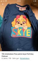 Skye paw patrol Pulli Pullover blau 116 nickelodeon Nordrhein-Westfalen - Olfen Vorschau