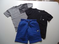 Shirts & Shorts 10 LP – GR.122-128 – schwarz, grau & blau - neuw. Nordrhein-Westfalen - Erkrath Vorschau