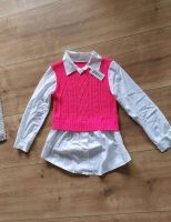 Weisse Bluse mit integriertem Pullunder in Pink 36/38 M Nordrhein-Westfalen - Wesel Vorschau